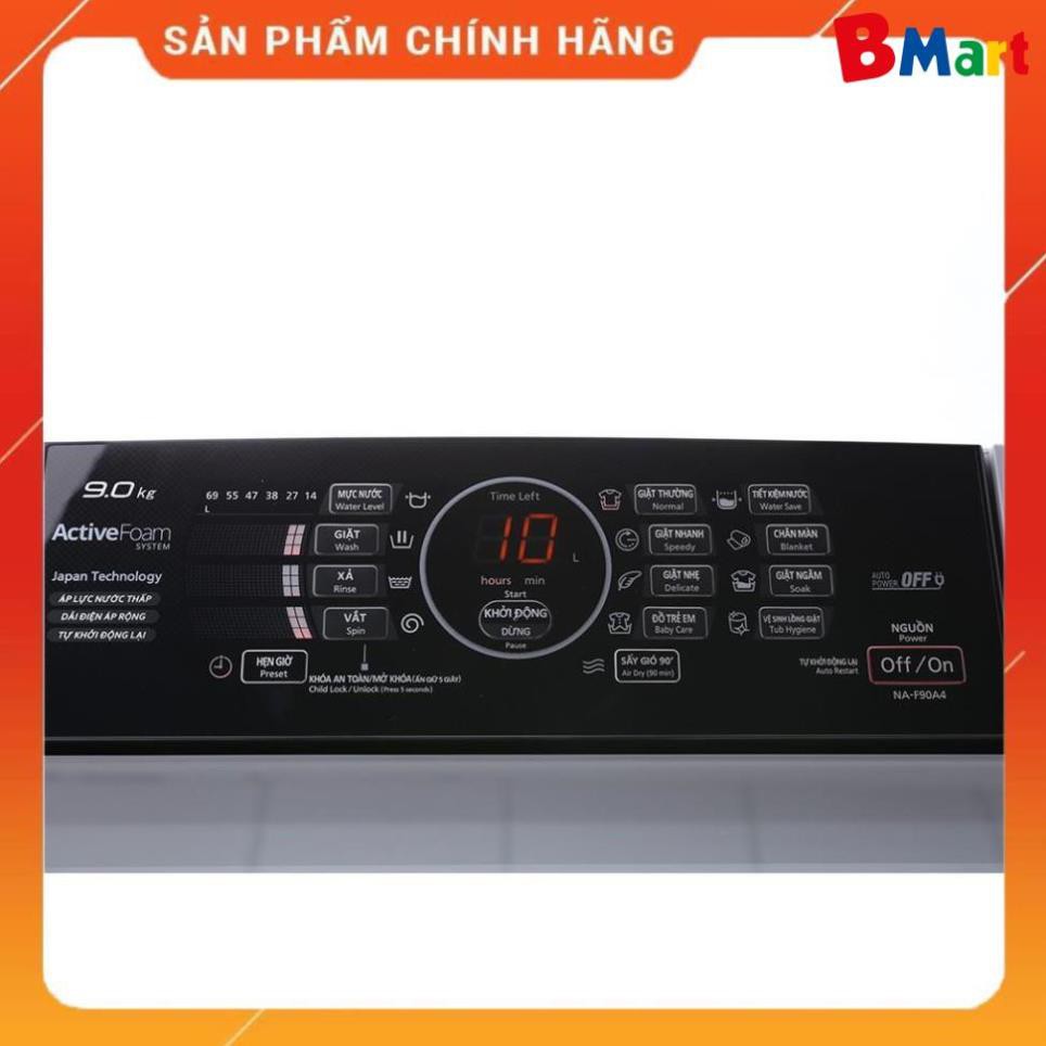 Máy giặt cửa trên Panasonic 9kg F90A4GRV [ VẬN CHUYỂN MIỄN PHÍ NỘI THÀNH HÀ NỘI ]  - BM