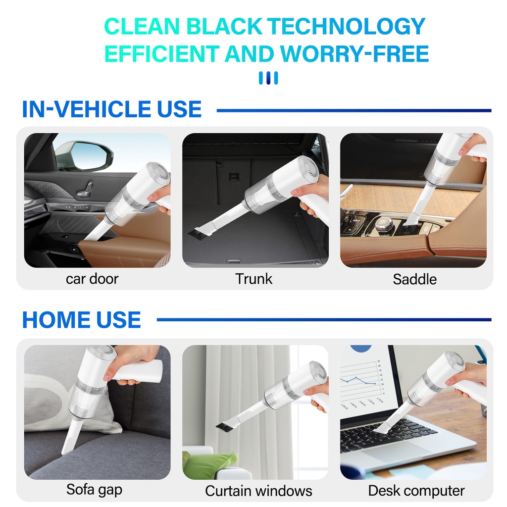 máy hút bụi mini cầm tay không dây siêu tiện lợi sử dụng ,hút bụi giường,USB