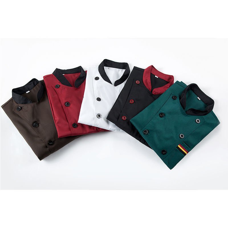 Áo đầu bếp tay dài vải dày dặn cỡ lớn chuyên nghiệp