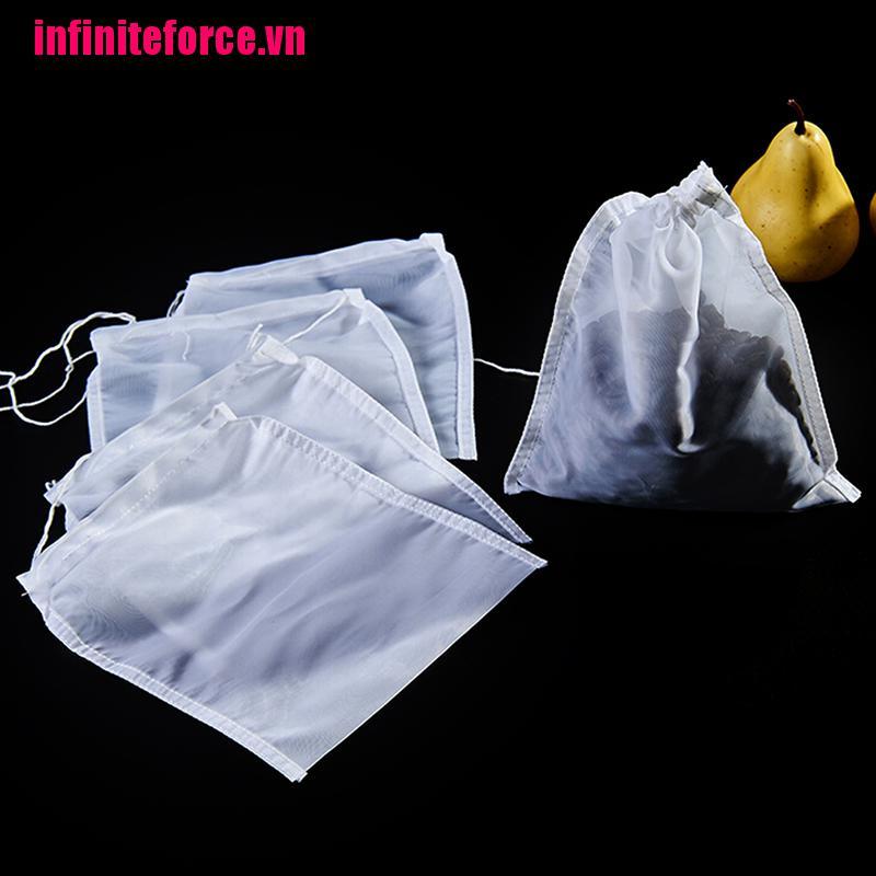 Túi Lưới Nylon Lọc Trà Sữa / Sữa / Rượu / Trái Cây Có Thể Tái Sử Dụng
