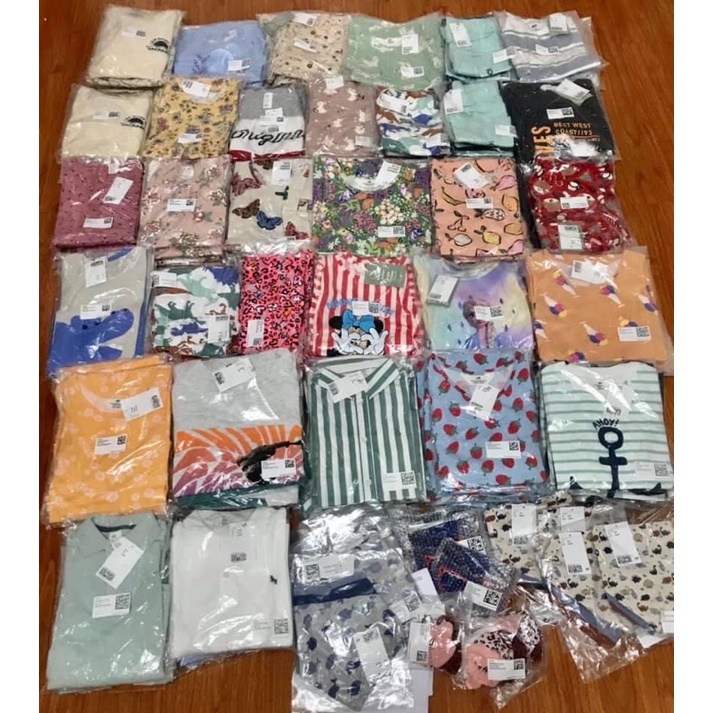 Set 2 váy bé gái cộc tay cổ tròn cho bé gái săn sale Us sz 1.5-2y