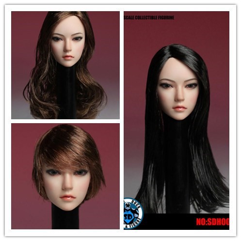 Mô Hình Đầu Nhân Vật Nữ Tóc Nâu Tỉ Lệ 1 / 6