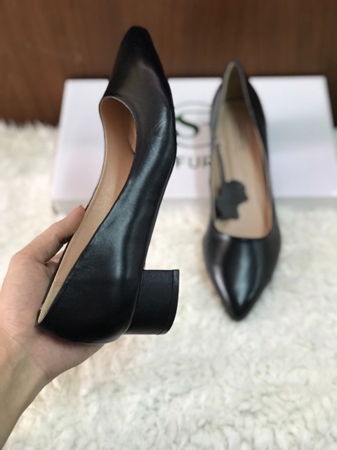 Công sở gót vuông 3cm Vagabond VNXK da thật