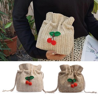 Túi đeo chéo dây rút hình quả cherry xinh xắn