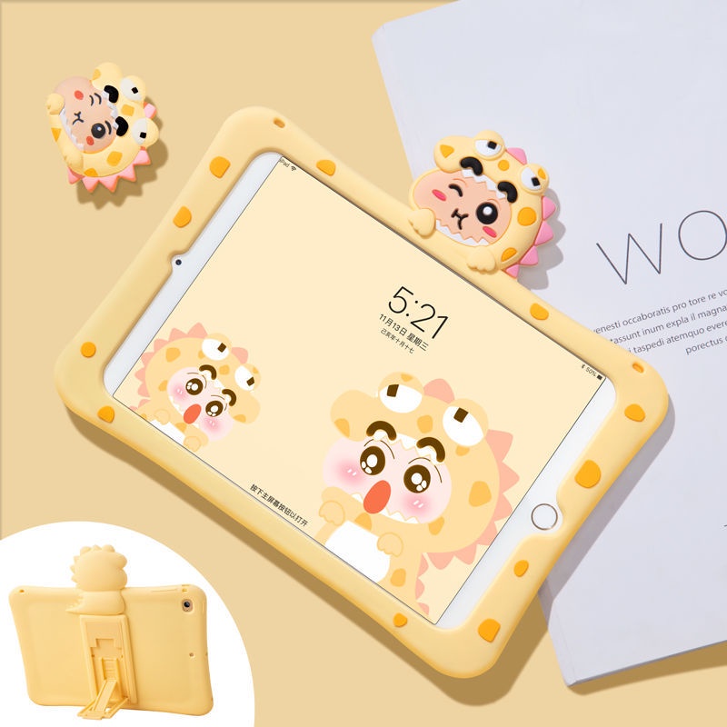 Hoạt Hình Ốp Máy Tính Bảng Silicon Hình Chú Ếch Mắt To Cho Ipad 7th 8th Gen Mini 1 / 2 / 3 / 4 / 5 Air 1 / 2 / 3 Pro 10.5 '' '2018 2020 11'
