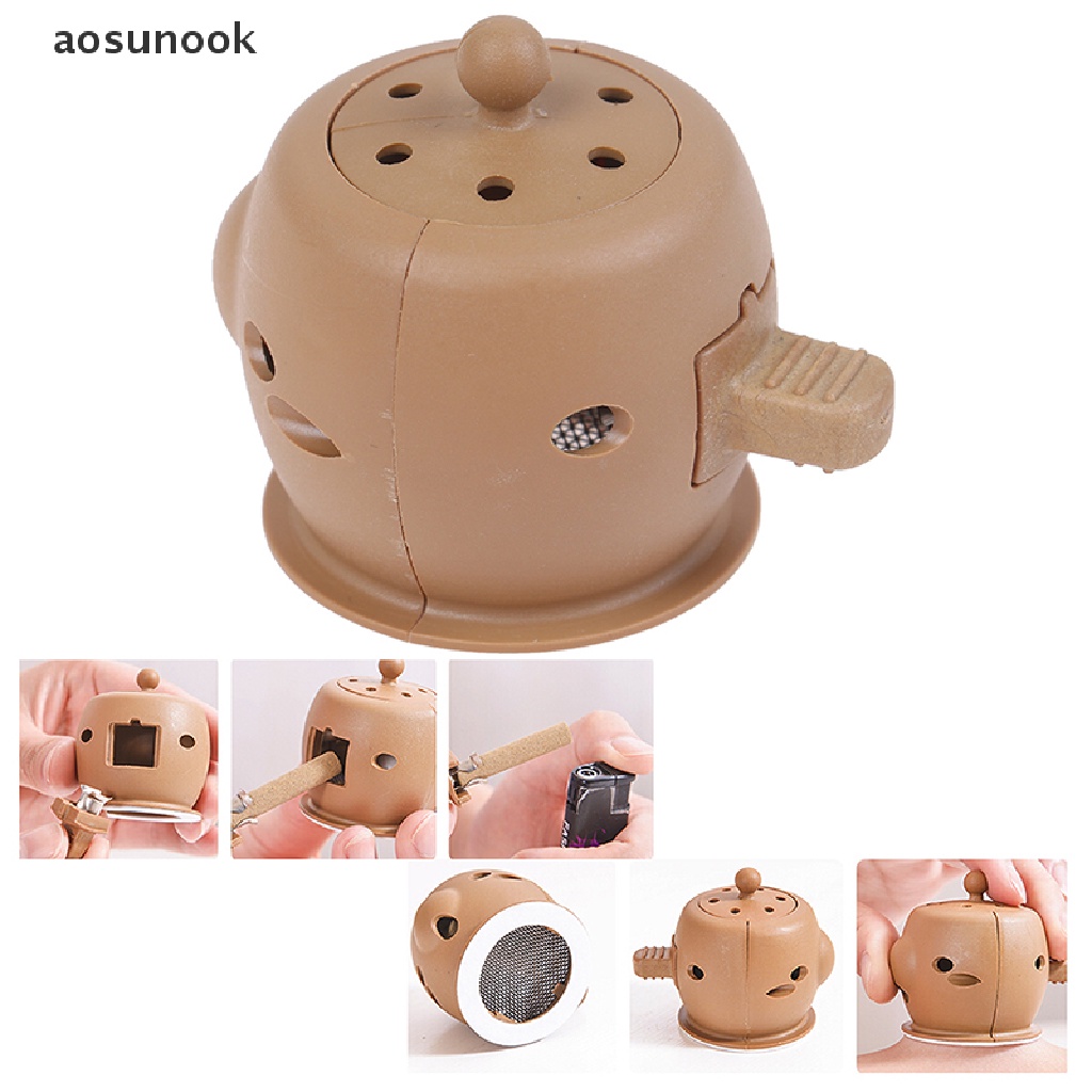 Hộp đốt ngải cứu chườm nóng mát xa châm cứu theo phong cách Trung Hoa