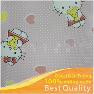 10m Decal dán tường chống nước Loại dày hello kitty