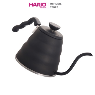Ấm cổ ngỗng pha cà phê HARIO V60 1.2L (Đen nhám) - V60 drip kettle "Buono" VKB-120-MB