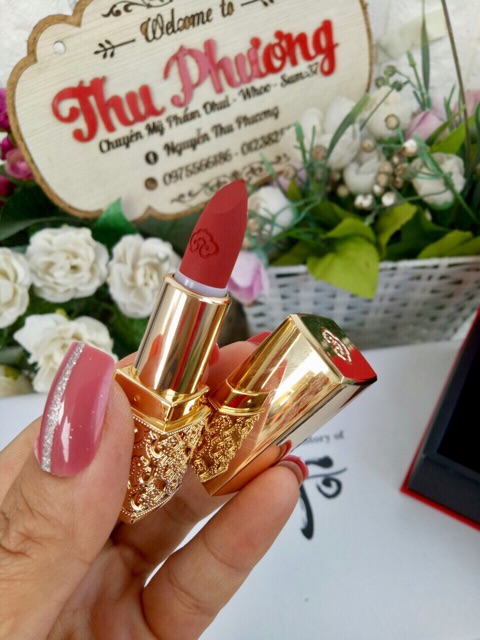 SON LÌ WHOO VELVET LIP ROUGE MÀU 45 MINI ( tách set )