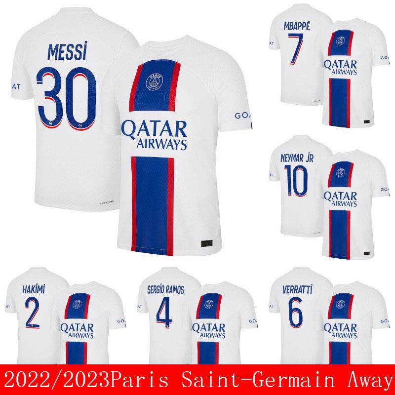 O-o 2022 / 2023 PSG Paris Saint-Germain Áo Thun Cầu Thủ Messi Hakimi Neymar Verratti Ramos Mbappe Phiên Bản Cầu Thủ