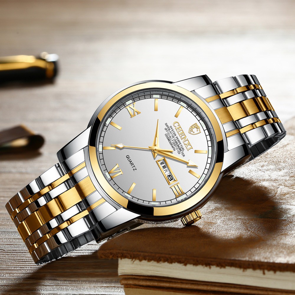 Đồng Hồ Analog Nam Hiển Thị Ngày Năm 2021 Chexi