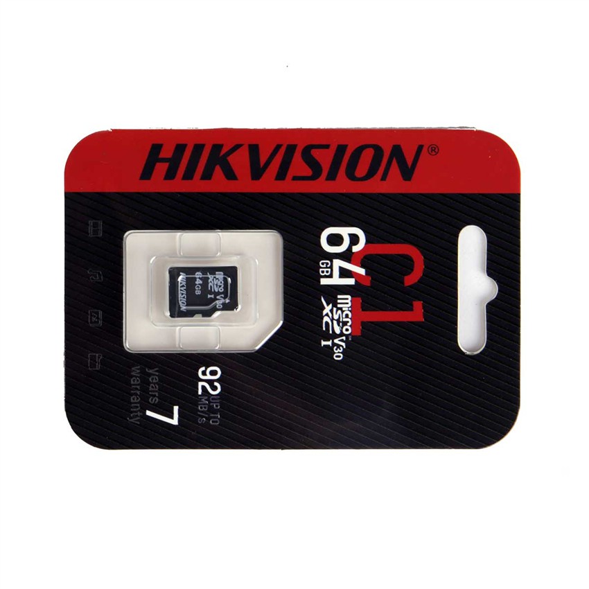 Thẻ Nhớ  64gb Hikvision microSDHC HS-TF-C1 64G Class 10 and UHS-I