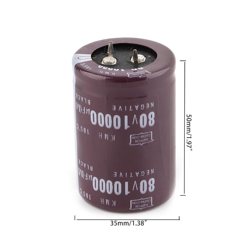Tụ điện phân WIN 35x50mm 80V 10000uF cho bộ khuếch đại âm thanh