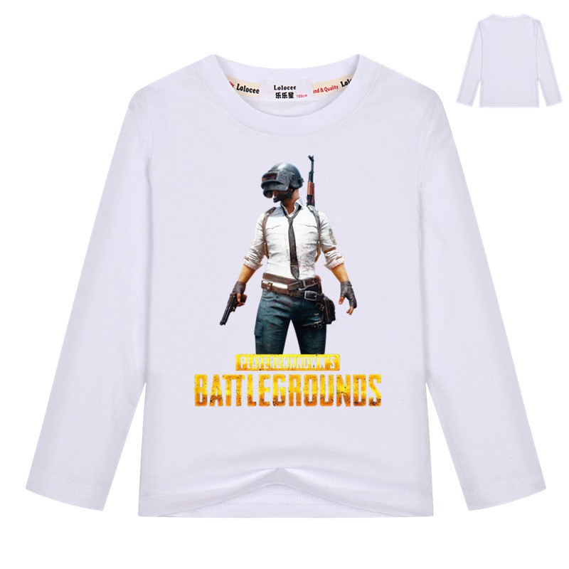 áo thun dài tay cho bé trai PUBG Welder Man Tops