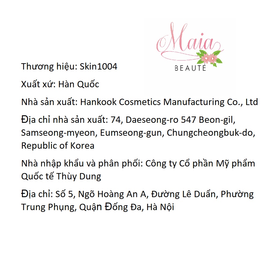 [Mẫu Mới] Kem Chống Nắng Skin1004 Madagascar Centella Air-Fit Suncream Plus SPF50+ PA++++ Cho Da Nhạy Cảm 50ml