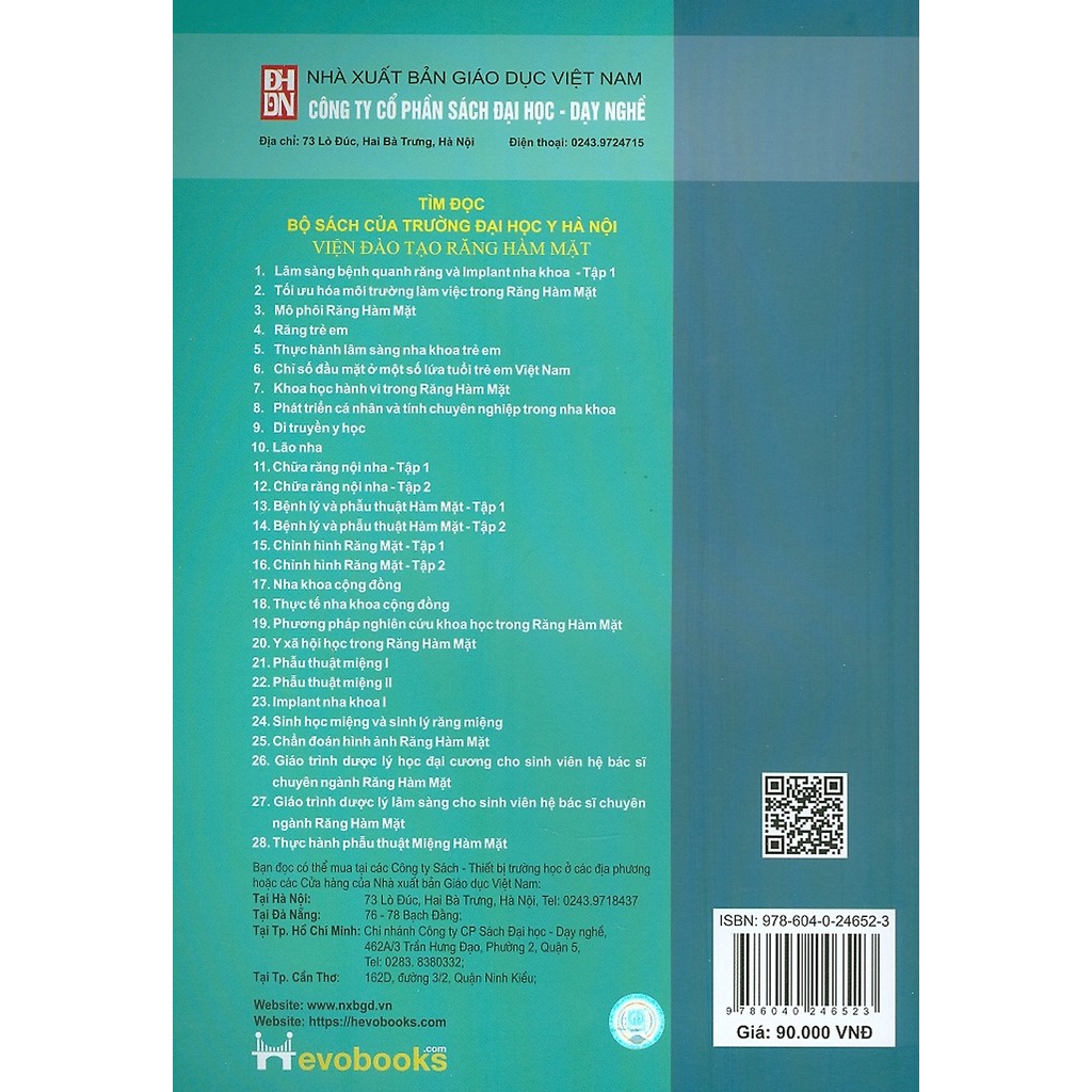 Sách - Mô phôi Răng Hàm Mặt