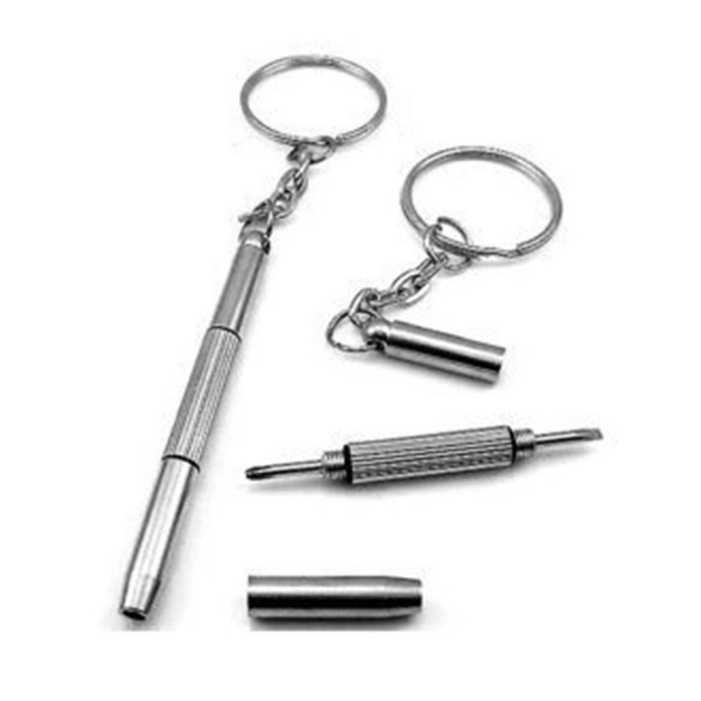 3in1 Eyeglass Screwdriver Sunglass Watch Repair Kit with Keychain