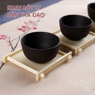 Khay lót ly bàn trà đạo ⚡ SIÊU RẺ  ⚡ Miếng lót ly bàn trà cực xinh, hàng loại 1 giá tốt nhất