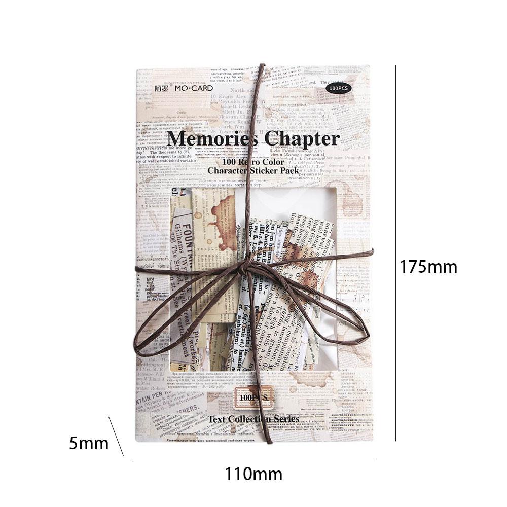 Nhãn Dán Trang Trí Giấy Thủ Công Kiểu Vintage