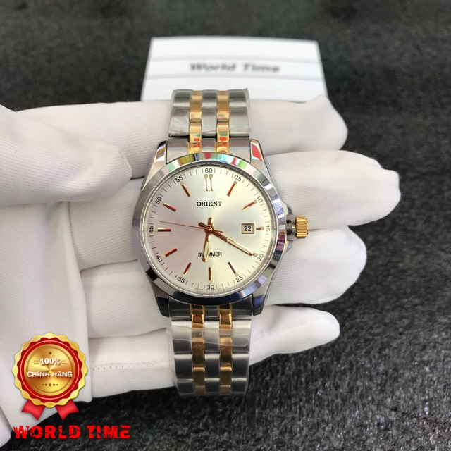 Đồng hồ Nam ♥️FREESHIP♥️ Model Orient SUND6001W0 [ Chính hãng full box ] Quartz , Dây thép