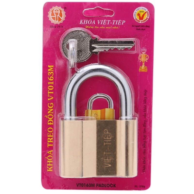 Combo 3 ổ khóa việt tiệp dùng chung 1 chìa ( loại 6 phân , khóa giữ chìa , gồm 3 chìa sơ cua )