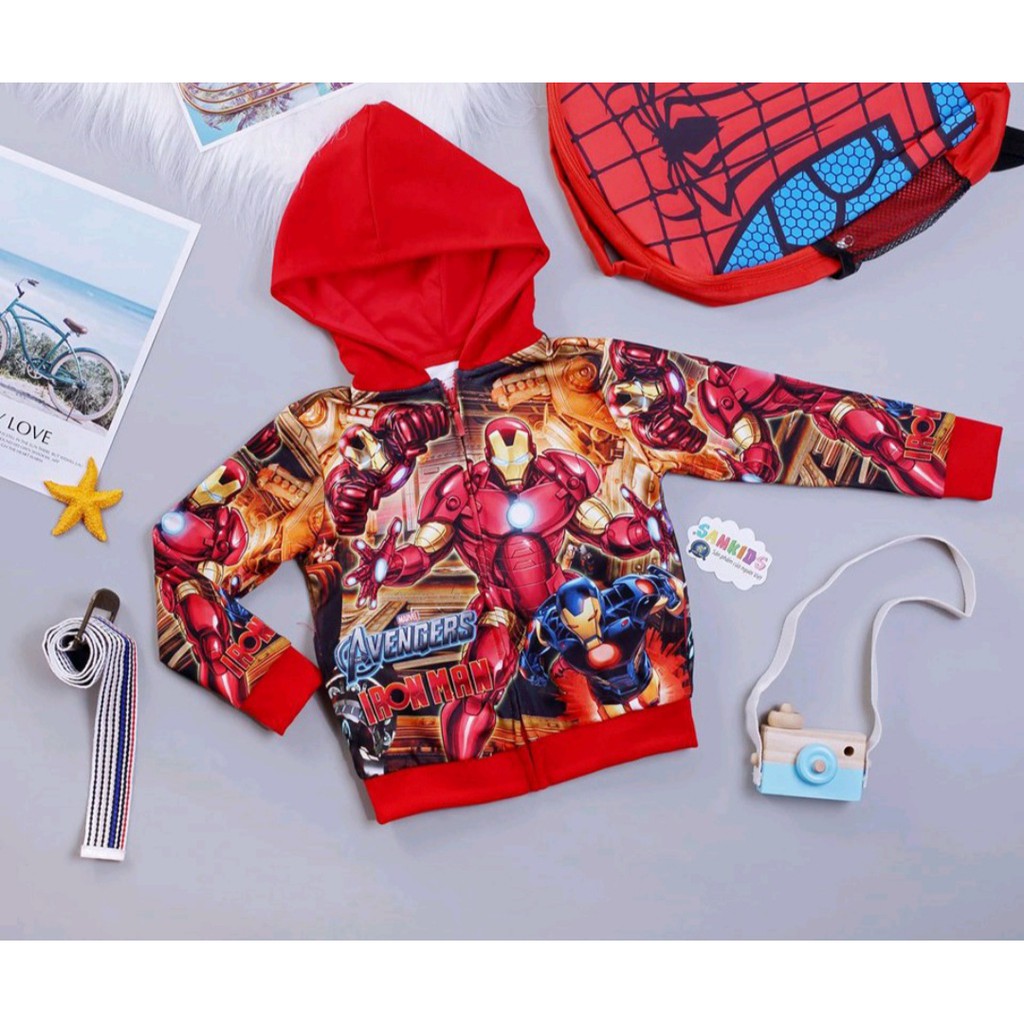 Xả kho áo khoác người nhện spiderman cho bé 12kg đến 15kg - ảnh sản phẩm 3