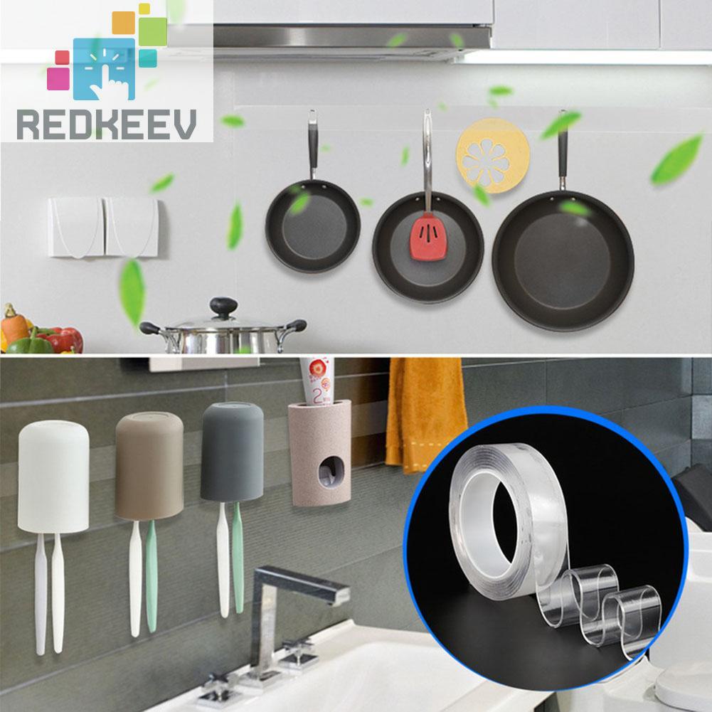 Cuộn băng keo hai mặt nano trong suốt siêu dính đa năng tiện lợi