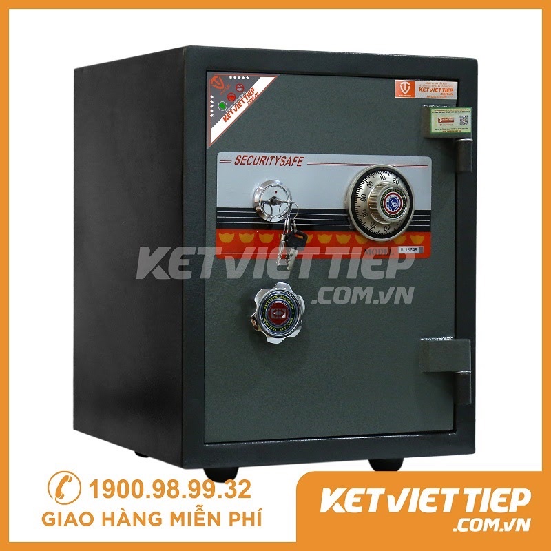 Két sắt VIỆT TIỆP K46BLN khóa cơ chống cháy 55kg