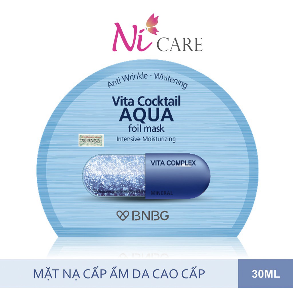 Mặt nạ cấp ẩm chuyên sâu BNBG Vita Cocktail Aqua Foil Mask Intensive Moisturizing 30ml