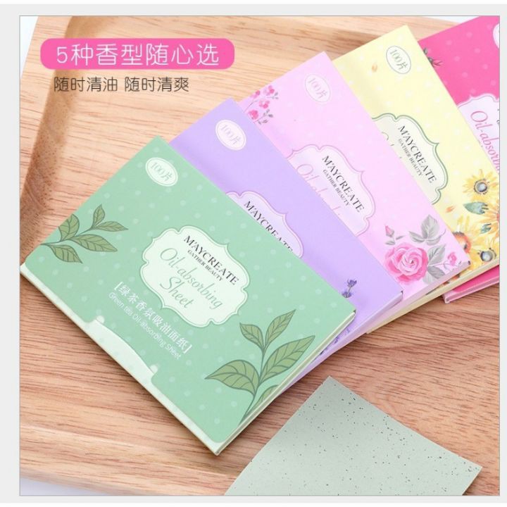 Giấy thấm dầu chính hãng Maycreate nội địa - Giấy thấm dầu hộp 50 tờ | WebRaoVat - webraovat.net.vn