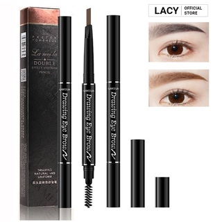 Chì Kẻ Mày Hàn Quốc Vỏ Hồng và Đen 2 Đầu Không Thấm Nước Lâu Trôi Lameila Eyebrown LACY