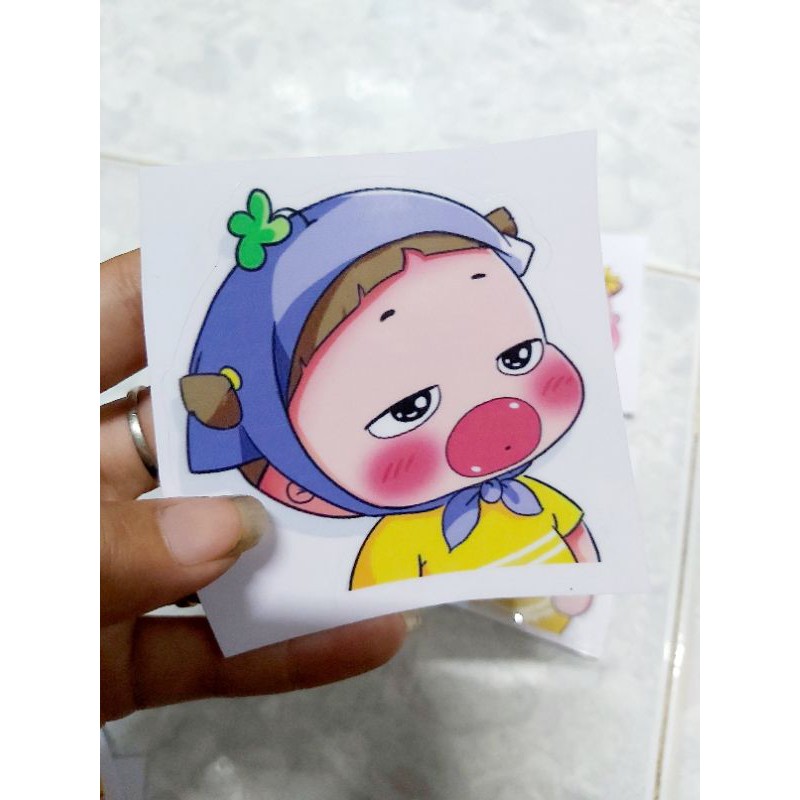 Tem Sticker Quỳnh Aka Cute Dán Xe Nón ĐT Giá Rẻ