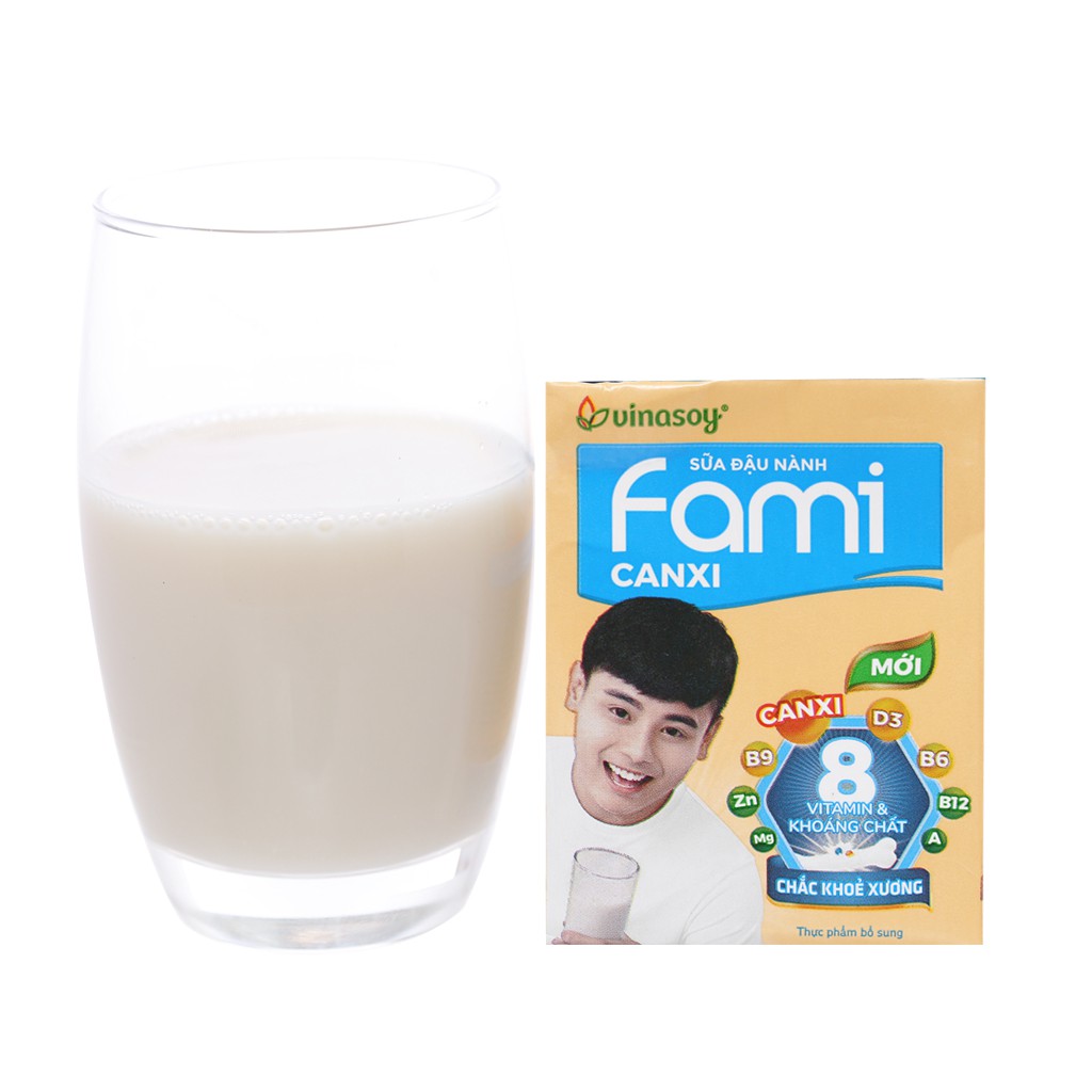 Lốc 6 Hộp Sữa Đậu Nành Fami Canxi 200ml