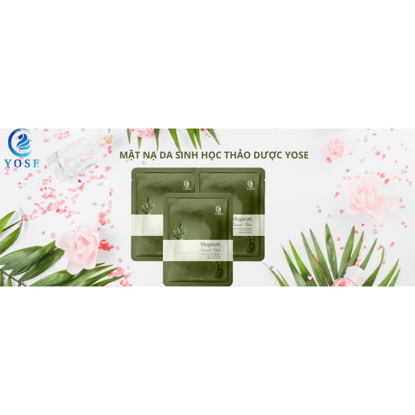 Combo 5 miếng mặt nạ sinh học thảo dược giảm mụn trứng cá, cấp nước cho da YOSE