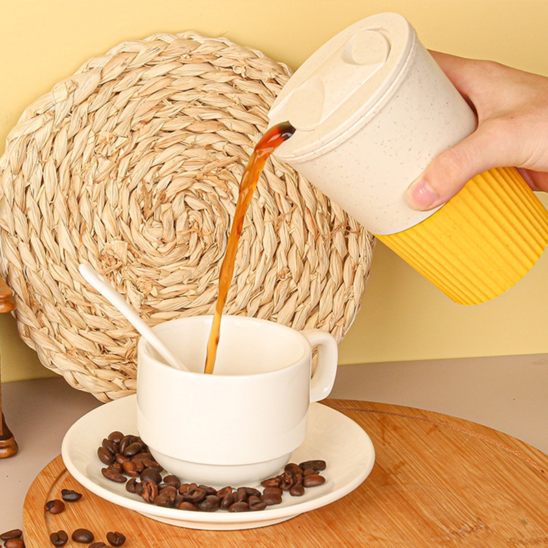Cốc Uống Nước 380ml Bằng Chất Liệu Lúa Mạch Chất Lượng Cao