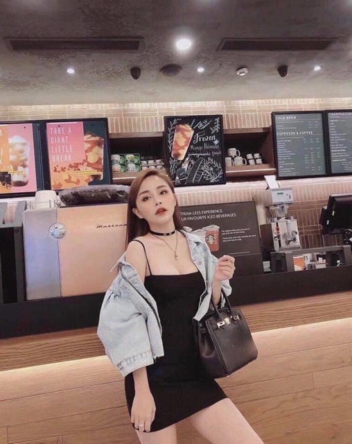 [Mã FAMAYWA2 giảm 10K đơn 50K] Đầm Body Hai Dây Bún Dáng Ngắn Màu Đen Siêu Tôn Dáng , Váy Hai Dây Body Cao Cấp | BigBuy360 - bigbuy360.vn