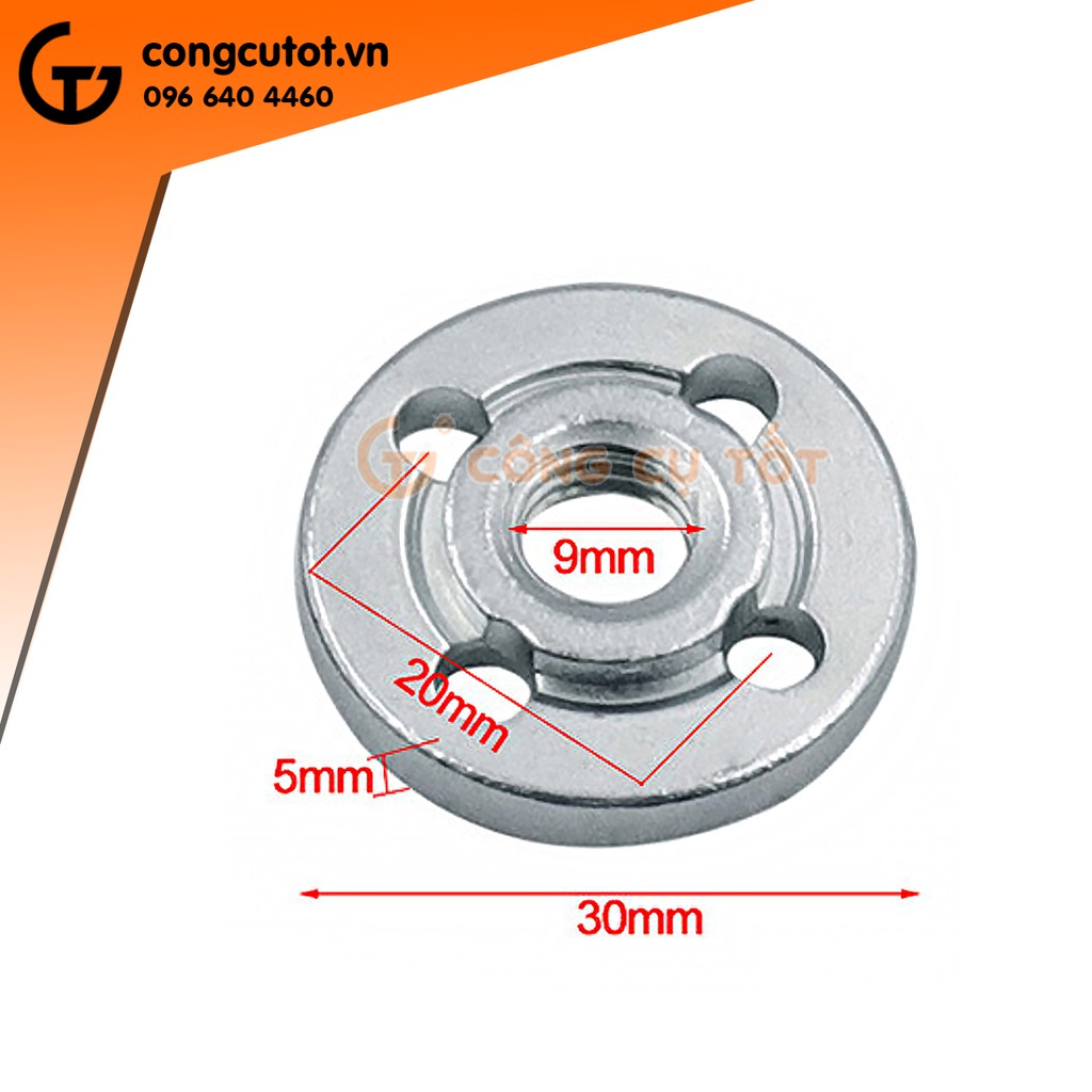 Đai ốc hãm máy mài ren M9