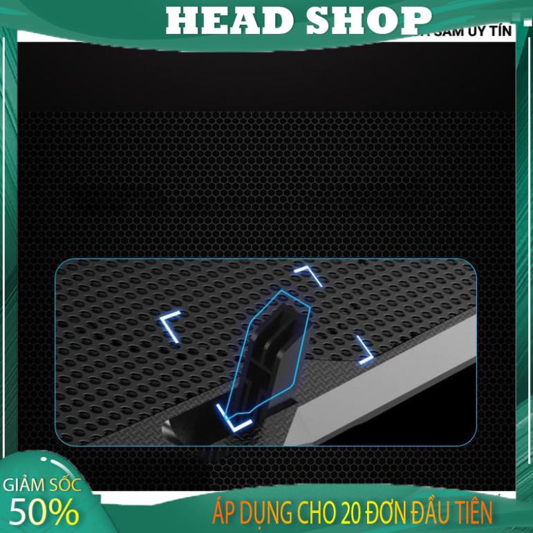 Đế Tản Nhiệt Quạt tản nhiệt Laptop Cool 2 có 4 Quạt, Đèn Led, Đế Nâng 17 Inch Trở Xuống HEAD SHOP