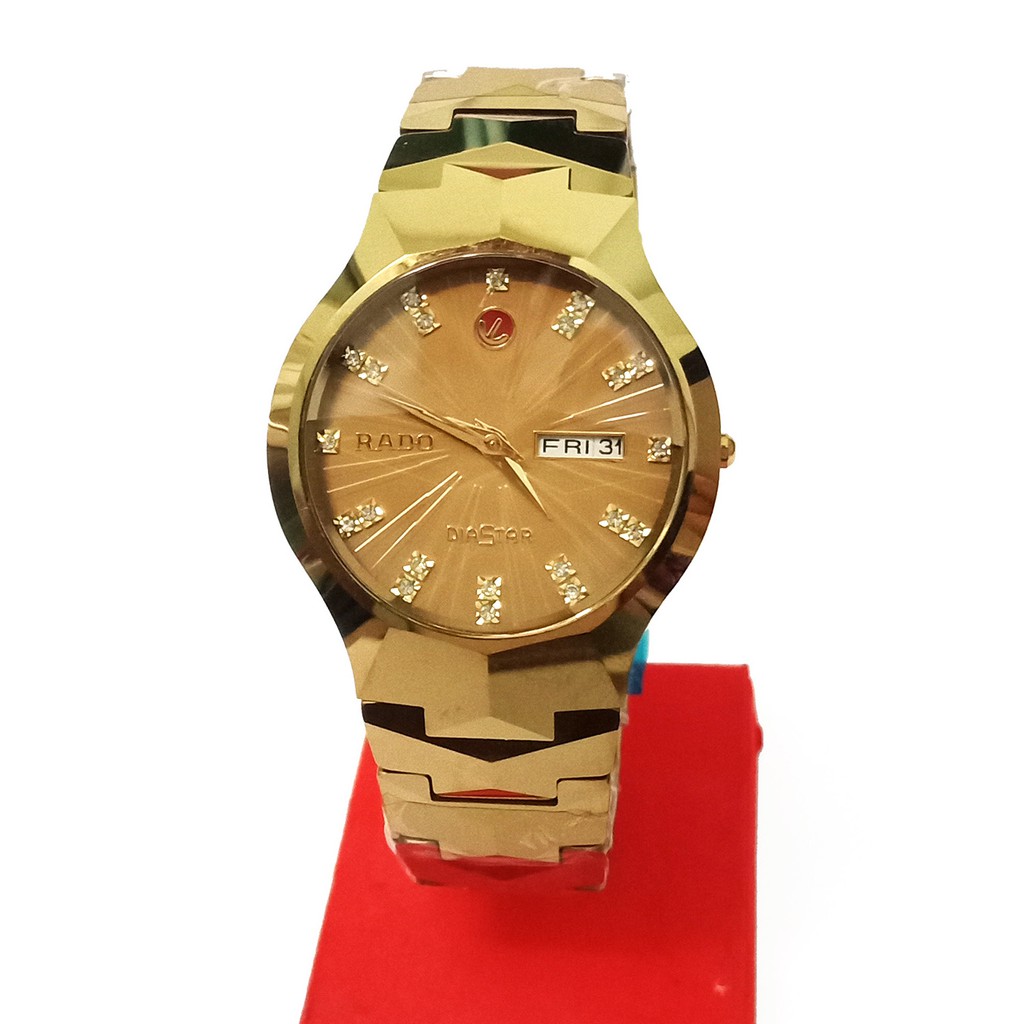 [Tặng ví da nam] Đồng hồ Julibé nam RA43 NA màu vàng, chất liệu dây đá ceramic nguyên khối, mặt kính saphire chống trầy | BigBuy360 - bigbuy360.vn