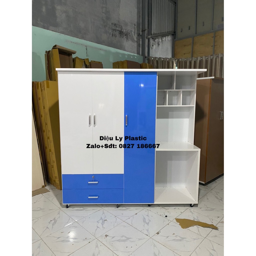 Tủ quần áo kiêm bàn trang điểm nhựa ĐÀI LOAN giá rẻ freeship và lắp đặt kv HCM