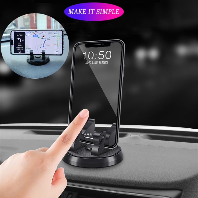 Giá đỡ điện thoại xoay 360 độ tiện lợi chất lượng cao cho xe hơi