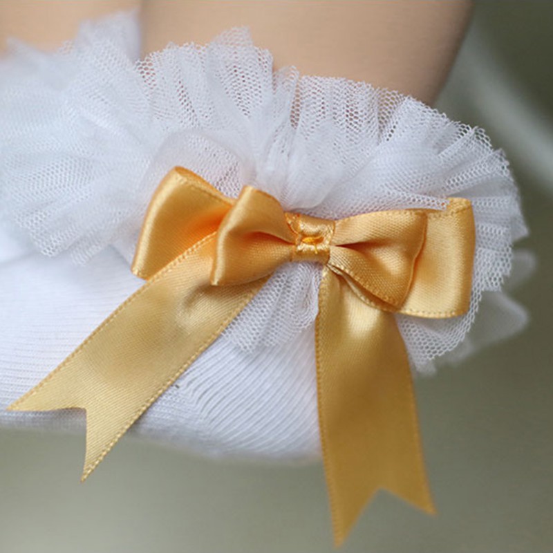 Vớ cổ thấp vải cotton phối ren hoa xinh xắn cho bé 0-5 tuổi