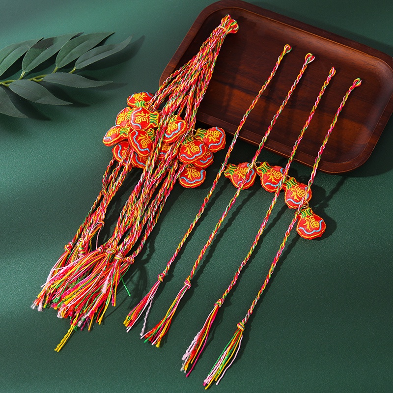 Vòng Đeo Tay / Lễ Hội Rồng / Thuyền Trung Quốc Bện Dây Nhiều Màu Sắc May Mắn / Lễ Hội Nafu Cho Bé