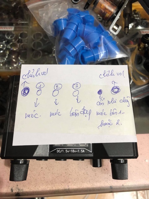 Biến điện 3 cổng dùng cho 2 máy xăm