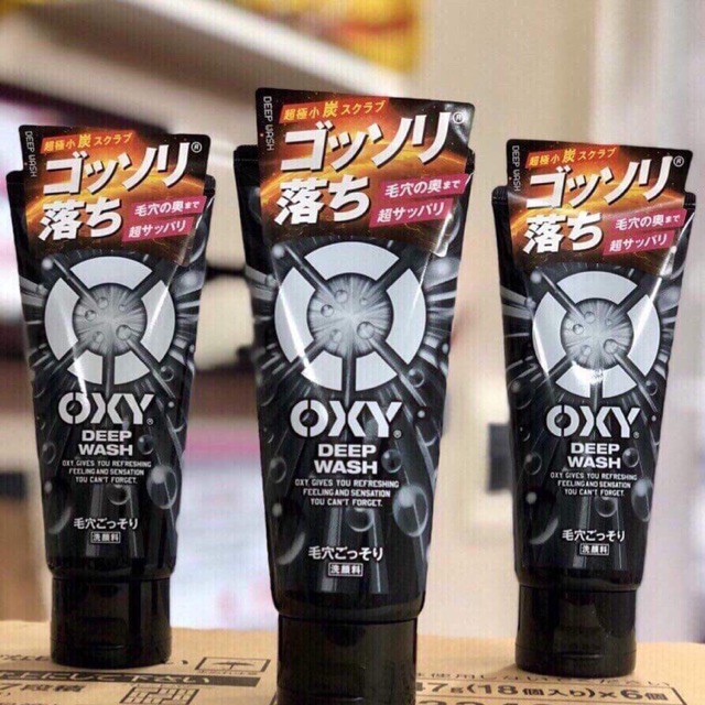 Sữa Rửa Mặt Oxy Deep Wash Cho Nam 130g Nhật Bản