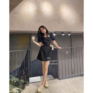 ĐẦM CUTOUT EO RÚT DÂY