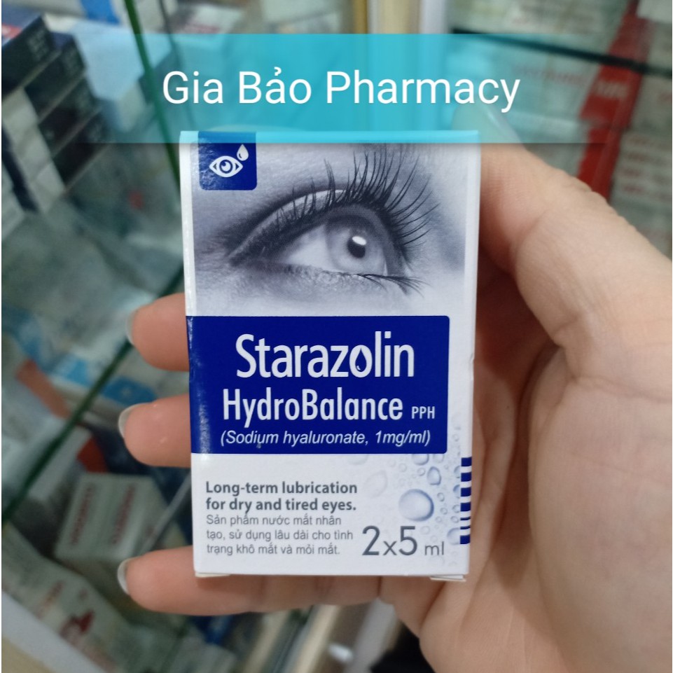 Nước mắt nhân tạo STARAZOLIN giúp mắt bớt khô mỏi