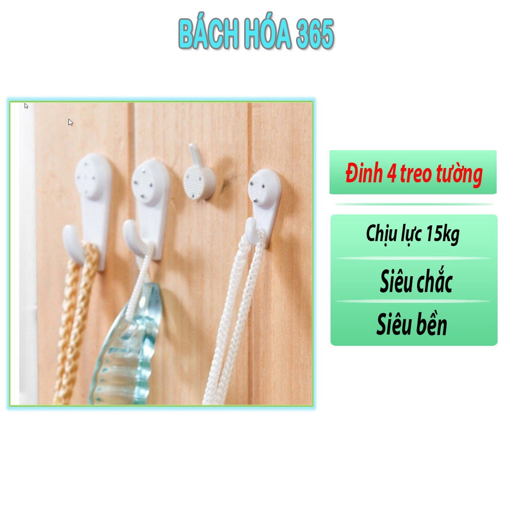 Đinh 4 Chân Treo Tường, Khung Ảnh, Treo Đồ Đa Năng, Chắc Chắn Không Cần Khoan Tường