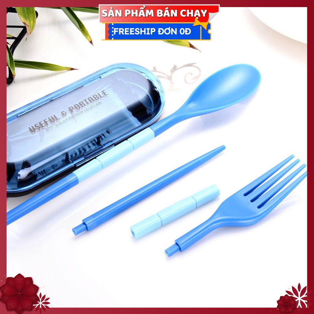 Bộ Đũa Thìa G5 Mới Về - Gập Gọn Văn Phòng Nhỏ Gọn (Tặng Hộp Nhựa Đựng Sạch Sẽ)