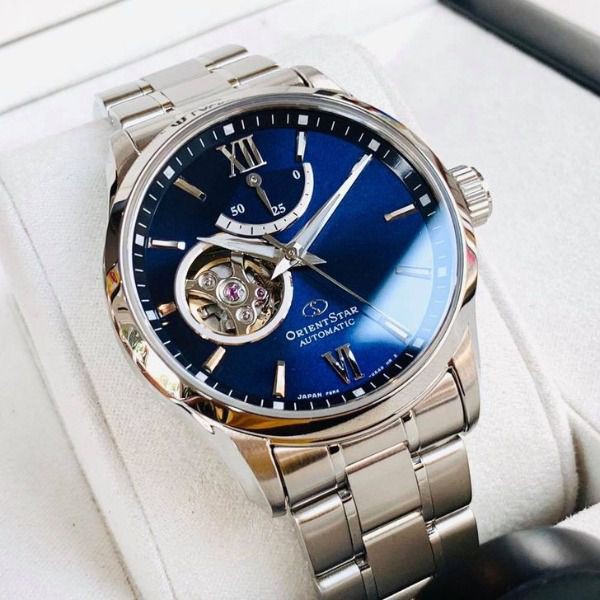 Đồng hồ nam dây thép ORIENT STAR RE-AT0001L00B chính hãng - kính Sapphire- Automati